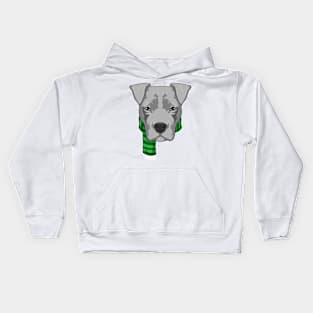 Dog with Scarf Kids Hoodie